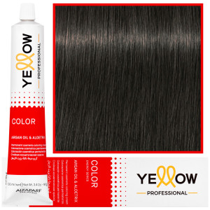 Alfaparf Yellow - trwała farba do włosów z aloesem i kiełkami pszenicy, 100ml 6,11 | Ciemny Intensywny Popielaty Blond