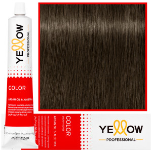 Alfaparf Yellow - trwała farba do włosów z aloesem i kiełkami pszenicy, 100ml 6,32 | Ciemny Złoty Fioletowy Blond