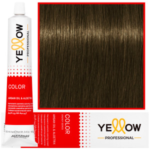 Alfaparf Yellow - trwała farba do włosów z aloesem i kiełkami pszenicy, 100ml 6 | Ciemny Naturalny Blond