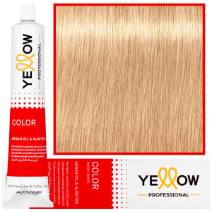 Alfaparf Yellow - trwała farba do włosów z aloesem i kiełkami pszenicy, 100ml 11,00 | Super High Lift Naturalny Blond