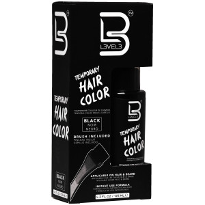 L3VEL3 Temporary Hair Color – profesjonalny odsiwiacz do brody i włosów, 125 ml