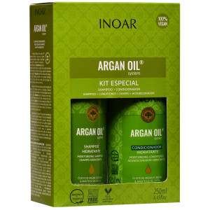 Inoar Argan Oil Duo Pack pielęgnacja włosów bez siarczanów 2x250ml