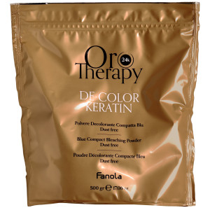 Fanola Oro Teraphy De-Color - Keratin rozjaśniacz do włosów z keratyną, 500g