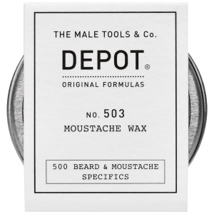 Depot NO. 503 Moustache Wax - nawilżający wosk stylizujący do wąsów i brody, 30ml