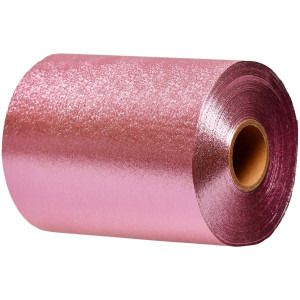 Folia aluminiowa ryflowana Light Pink - do koloryzacji włosów, 10 mb