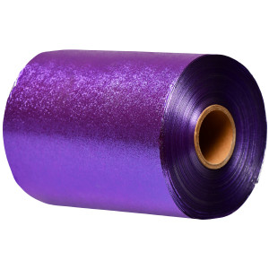 Folia aluminiowa ryflowana Purple - do koloryzacji włosów, 10 mb