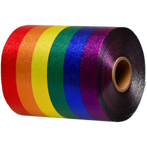 Folia aluminiowa ryflowana Tęcza - do koloryzacji włosów, 10mb