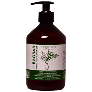 Bioelixire PRO Baobab - wegański szampon do włosów, 500ml