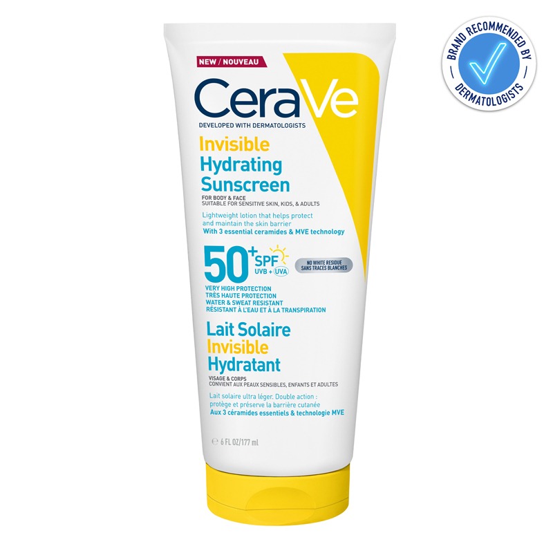 CeraVe Invisible Hydrating Sunscreen SPF 50+ 177ml