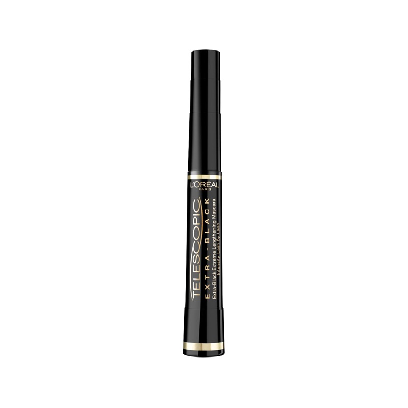 L'Oreal Paris Mascara, Telescopic Mascara Extra Black For Intense Definition & Length, Precise Application Brush For Up To 60% Longer-Looking Lashes, Smudge-Proof And Ophthalmologist Tested