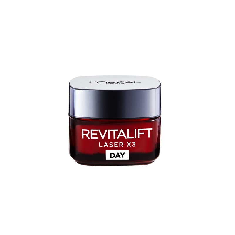 L'Oreal Paris Laser Renew Triple Action Anti-Ageing Day Cream, Reduce Wrinkle And Fine Line Appearance, Moisturises, Firms, Brightens Skin, Pro-Retinol, Hyaluronic Acid And Vitamin C, 50Ml