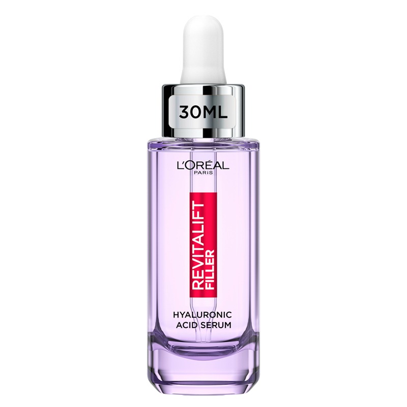 L'Oreal Paris Revitalift Filler Hyaluronic Acid Serum [1.5% Pure Concentrated Micro-Epidermic Hyaluronic Acid], Dropper Serum, Intensely Hydrates & Replumps, Visibly Reduces Fine Lines & Wrin