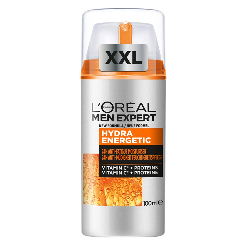 L'Oreal Paris Men Expert Anti-Fatigue Moisturiser, Hydra Energetic Men'S Moisturiser With Vitamin C*, Helps Fight Of Appearance Of Dark Circles And Intensively Hydrates Skin, [100Ml]