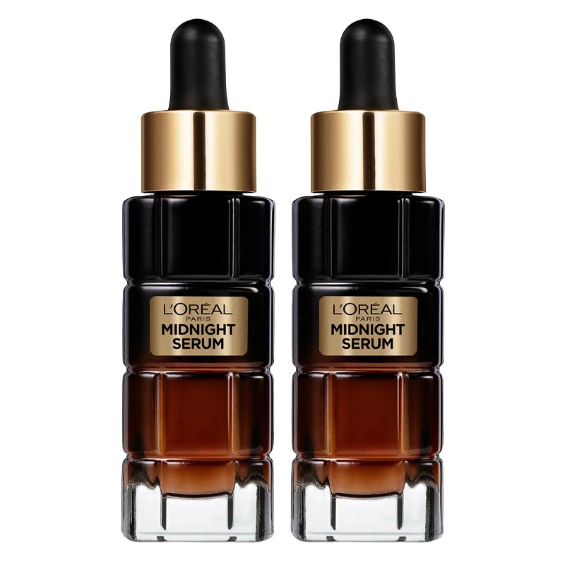 L'Oreal Paris DOUBLE Cell Renew Midnight Serum, Age Perfect, Anti-Oxidant Recovery Complex Night Serum, Targets Wrinkles, Firmness & Radiance For Rejuvenated Skin, 30Ml