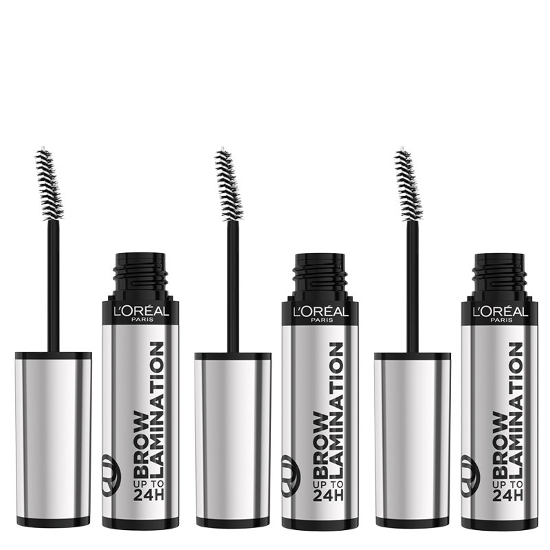 L'Oreal Paris TRIPLE Brow Lamination Gel, Hold For Up To 24 Hours*, Day And Night, Lifted And Fuller-Looking Brows, Infallible Brow Lamination Gel, Clear, 15G