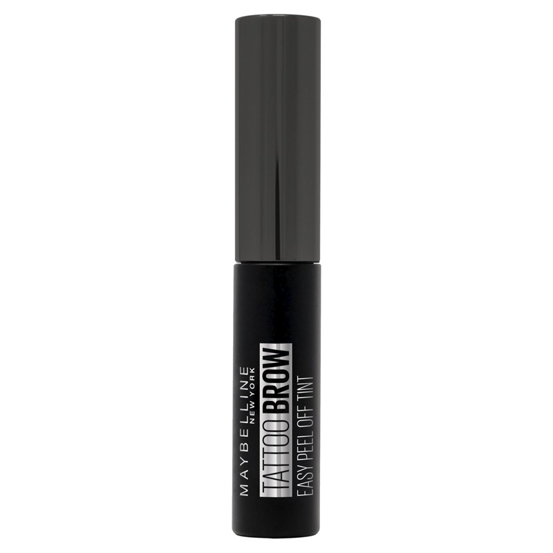 Maybelline New York Tattoo Brow Peel Off Eyebrow Gel Tint, Semi-Permanent Colour, Waterproof, Lasts Up To 3 Days, Colour: Black Brown