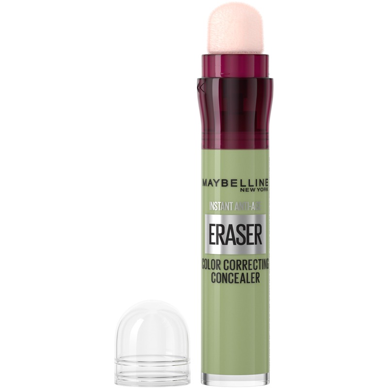Maybelline New York Eraser Eye, Colour Correcting Concealer, Counteracts Redness, For A Natural Soft-Focus Finish, Dermatologist Tested & Suitable For Sensitive Skin, (151, Green)