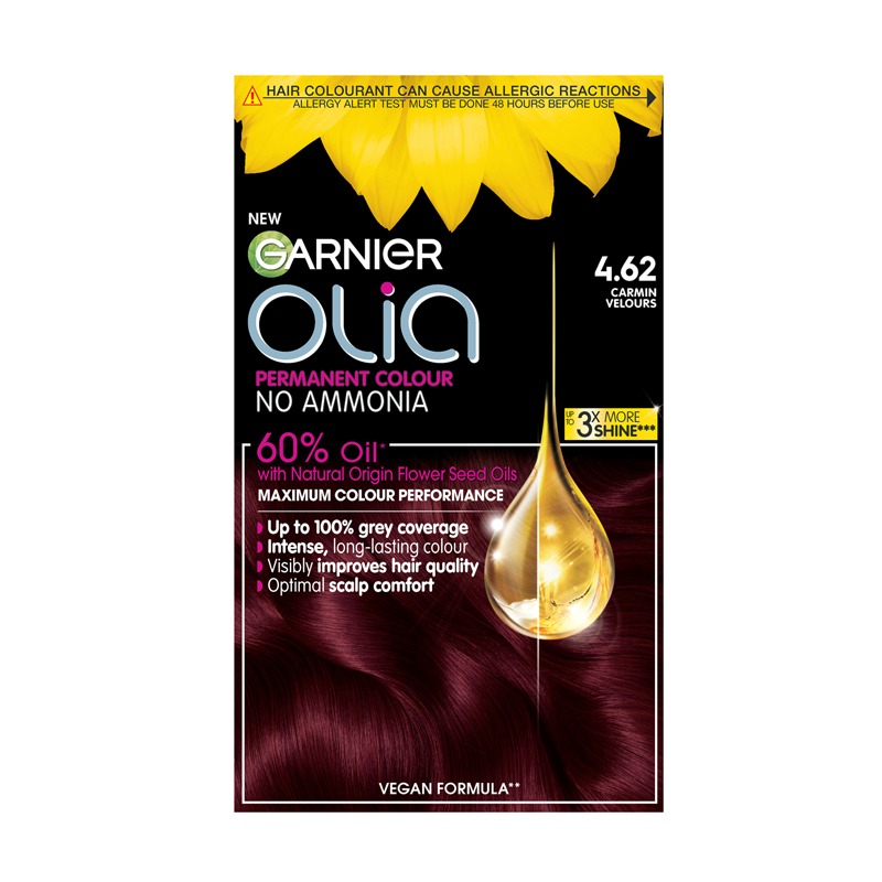 Garnier Olia Permanent Hair Dye, No Ammonia Full Grey Coverage Long Lasting