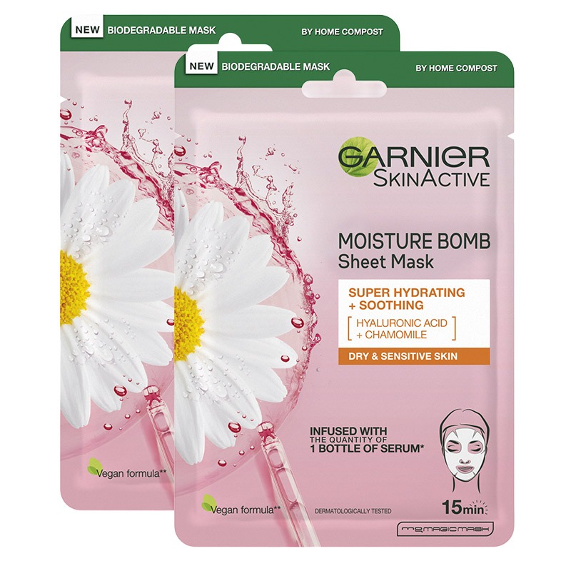Garnier DOUBLE Moisture Bomb - Camomile