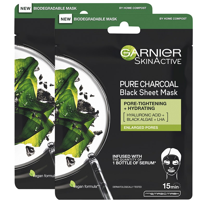 Garnier DOUBLE Pure Charcoal - Black Algae