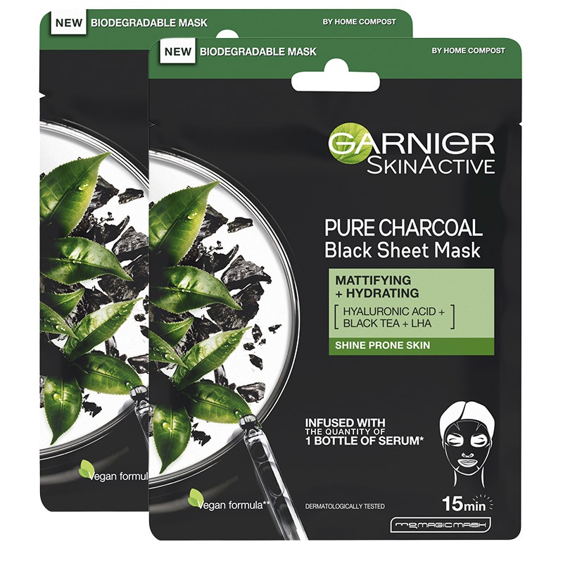 Garnier DOUBLE Pure Charcoal - Black Tea