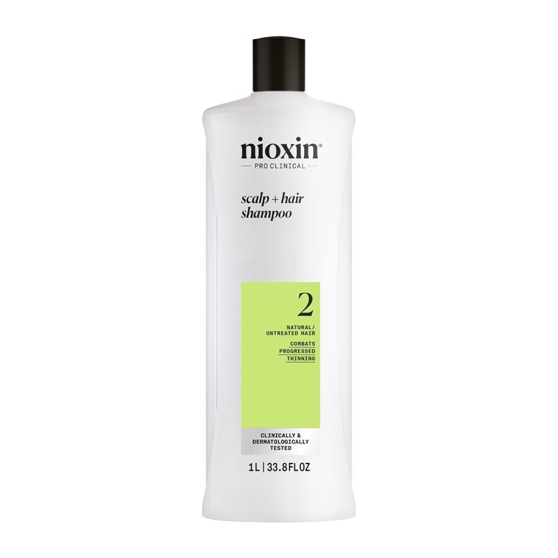 Nioxon Systems Shampoo 1000 System 2 | All Hair Types | Deep Scalp Cleanser | Thicker Looking Hair | Professional Salon Formula | Fine Hair Volume & Density