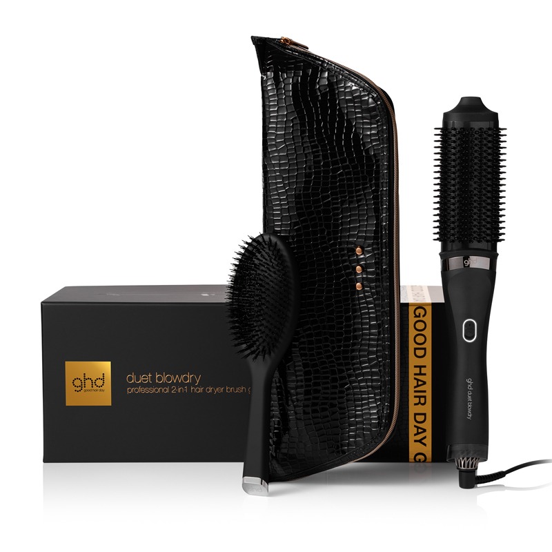 ghd Duet Blowdry gift set with dressing brush