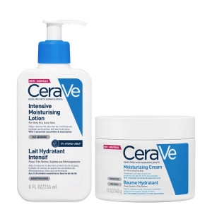 CeraVe DUO Intensive Moisturising Lotion 236ml & Moisturising Cream Pot 340g