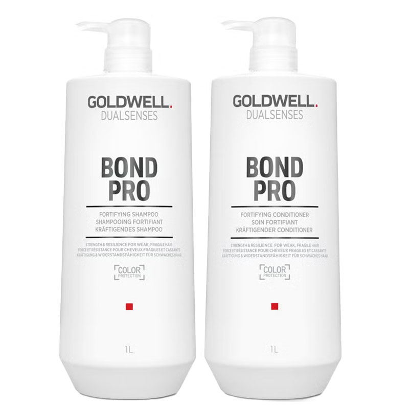 Goldwell DUO Dualsenses Bond Pro Shampoo 1000ml & Bond Pro Conditioner 1000ml