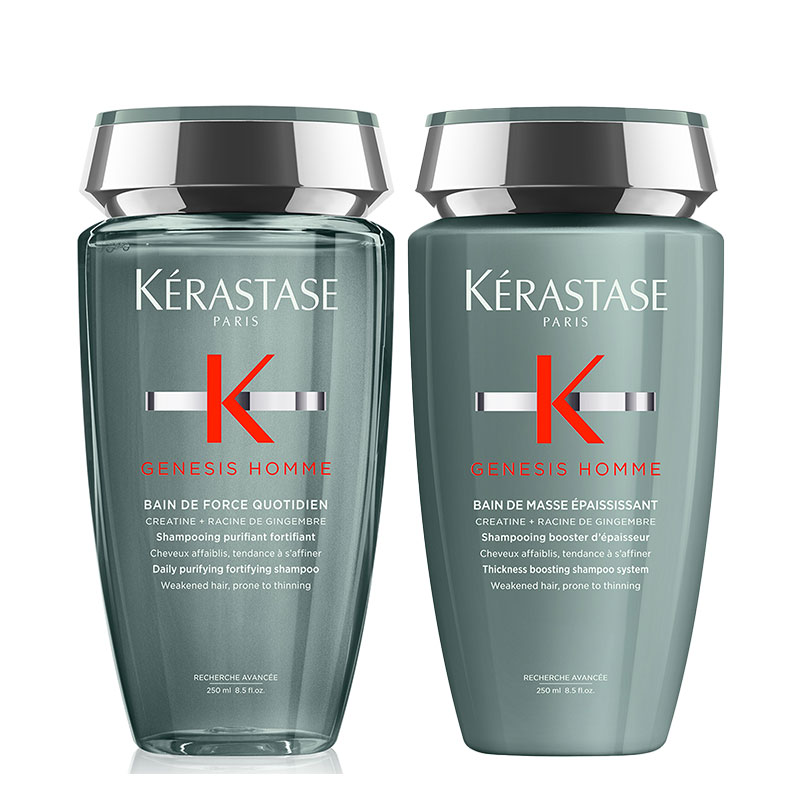 Kérastase Genesis Homme Daily Purifying and Thickness Boosting Double Shampoo Pack 250ml