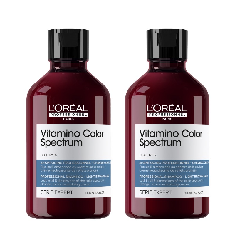 L'Oréal Professionnel DOUBLE Vitamino Color Spectrum Blue Tinted Shampoo for light brown coloured hair 300ml