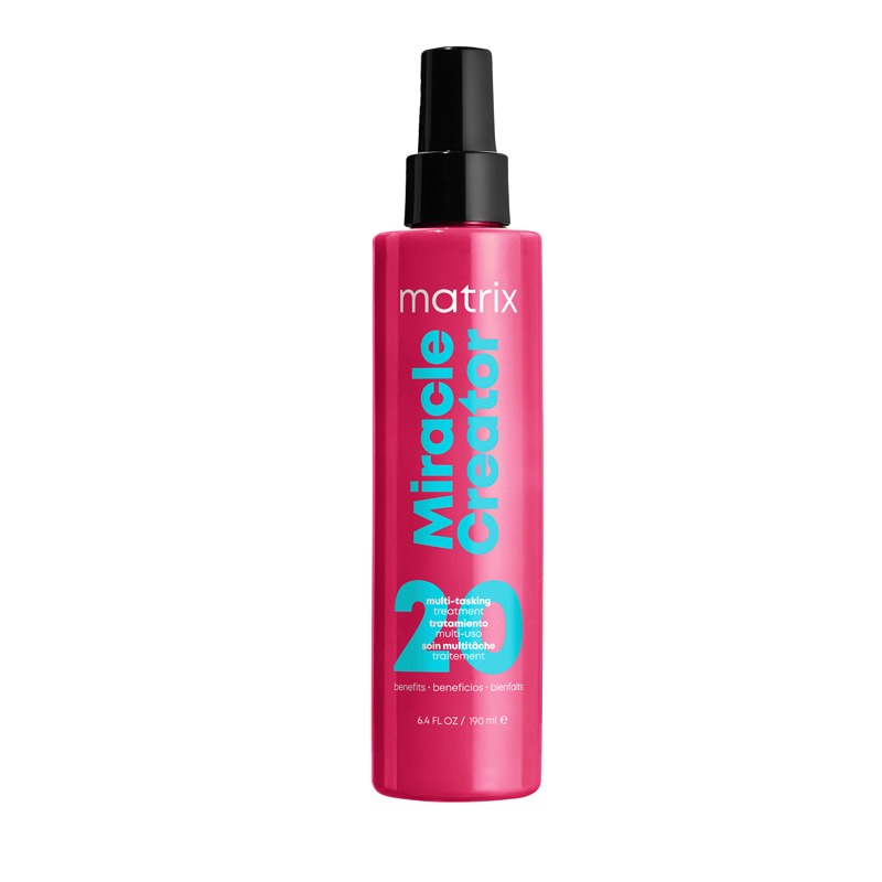 Matrix Total Results Miracle Creator 20 Benefits Multi-Tasking Treatment Spray for All Hair Types 190ml | Leave-In Treatment | Frizz Control | Professional Hair Care | Hydration & Repair Form