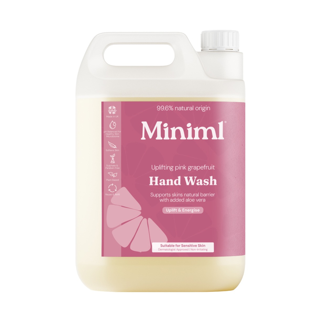 Miniml Hand Wash Uplifting Pink Grapefruit 5L