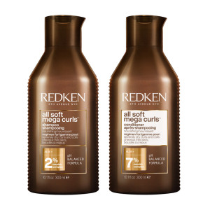 Redken All Soft Mega Curl Shampoo 300ml & All Soft Mega Curl Conditioner 300ml Duo