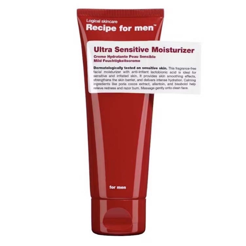 Recipe for Men Ultra Sensitive Moisturizer 75ml
