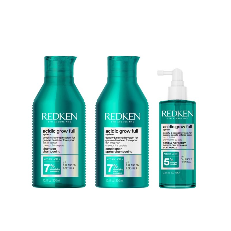 Redken PACK Acidic Grow Full System Densifying Shampoo 300ml, Conditioner 300ml and Hair Serum 100ml