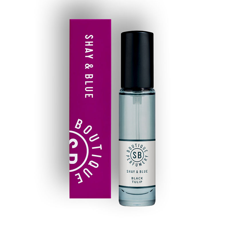 Shay & Blue Black Tulip Fragrance - 10ml | Soft Woods & Plum | Unisex Scent | Long Lasting Smell | Perfume For Him & Her | Perfect For Gifting