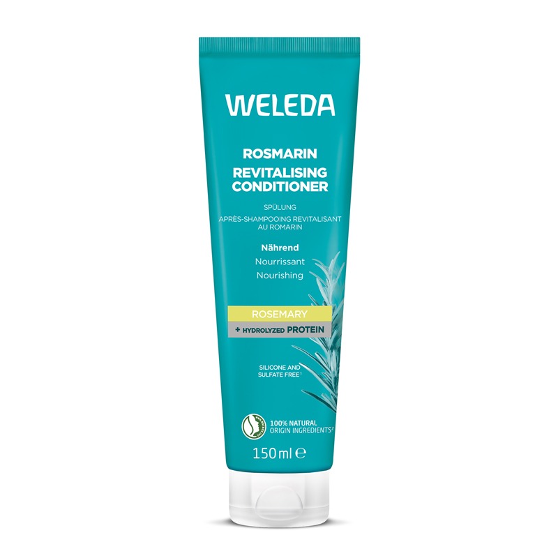Weleda Rosemary Revitalising Conditioner, Hydrolyzed Proteins & Arganine, Silicone & Sulfate Free, 150ml