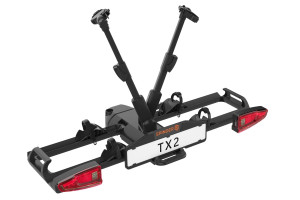 Spinder TX2 LED - składana platforma na hak na 2 rowery, także e-bike