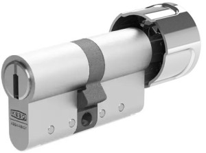 KESO 8000 Omega² Kurz-Knaufzylinder Basic Silber (F02) Einzelschließend 27/30