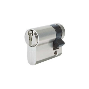 ABUS Vitess Halbzylinder, je 3 Schlüssel Vitess.1000 Standardbohrschutz 30/10 Nickel (silberfarbig) Einzelschließend