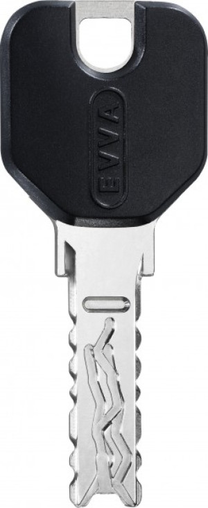 EVVA 4KS Designschlüssel Designschlüssel statt Standardschlüssel (als Mehrpreis) Schwarz