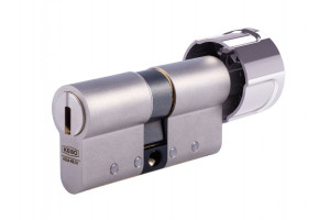 KESO 8000 Omega² Knaufzylinder Advanced Außen/Innen = 30/30 Silber (F02) Einzelschließend