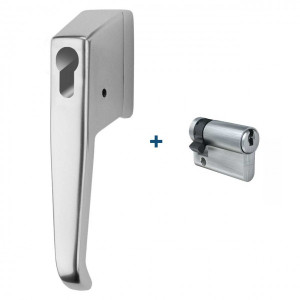 ASSAABLOY Fenstergriff 9M10 mit EVVA 4KS Weiß Einzelschließend