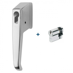 ASSAABLOY Fenstergriff 9M10 mit ABUS C83 Weiß Einzelschließend