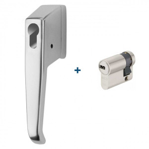 ASSAABLOY Fenstergriff 9M10 mit ABUS XP20S Weiß Einzelschließend