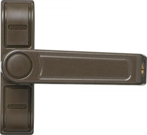 ABUS 2510 Stabiles Fenster-Zusatzschloss Braun