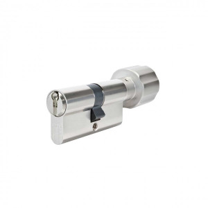 ABUS Vitess 1000 MX Knaufzylinder V1L430MX, je 3 Schlüssel Außen/Innen = 30/30 Standardbohrschutz Nickel (silberfarbig) Einzelschließend