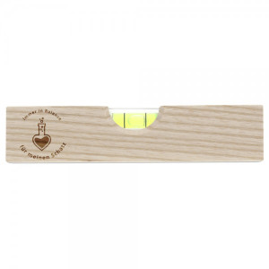Wasserwaage "Immer in Balance für meinen Schatz" (Gravurmaß 50x25 mm)