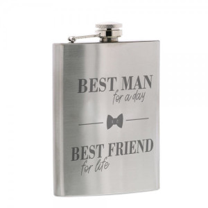 Flachmann "BEST MAN for a day - BEST FRIEND for life"